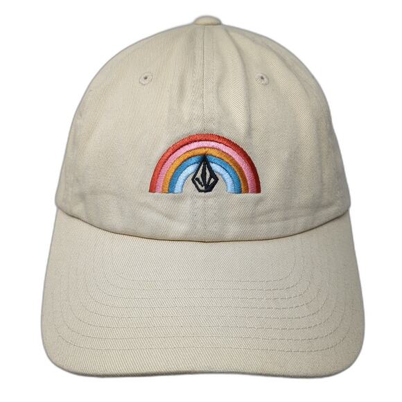 Volcom Stone Rainbow Slideback Hat Beige One Size Embroidered Outdoor - Picture 1 of 10